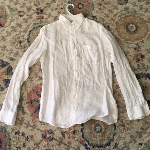 Uniqlo Other - Uniqlo Linen Button Down Shirt